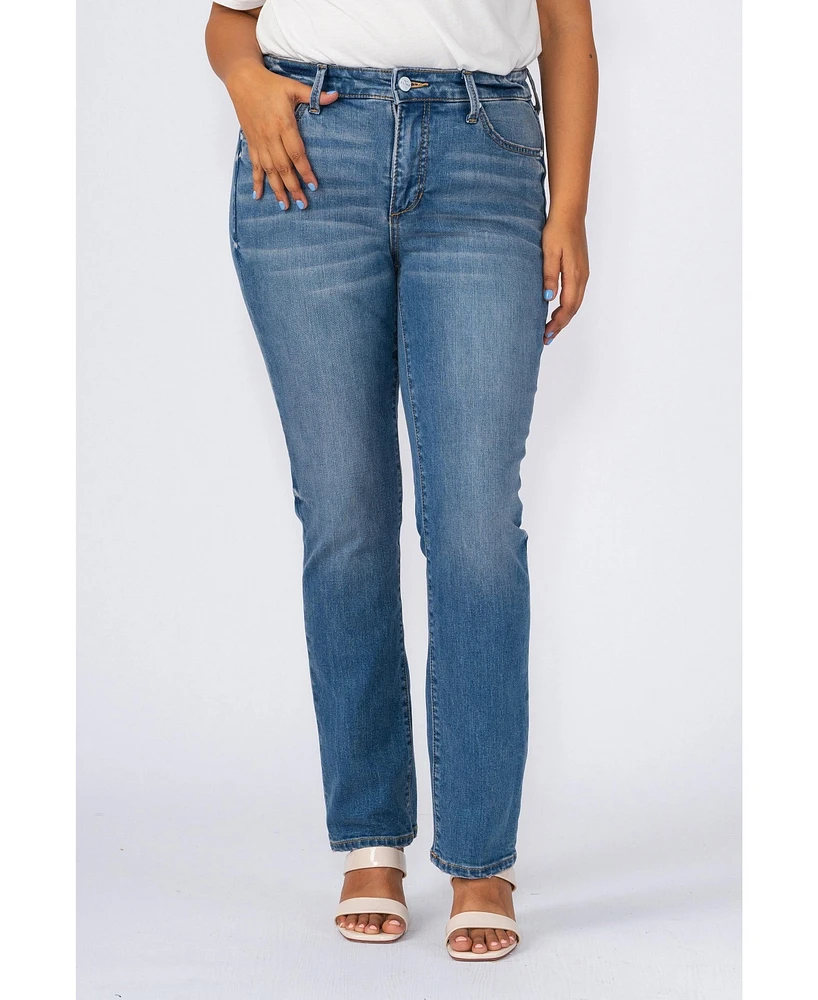 Slink Jeans Plus High Rise Straight