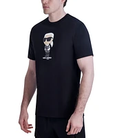 Karl Lagerfeld Paris Men's With Bomber Logo Graphic T-Shirt