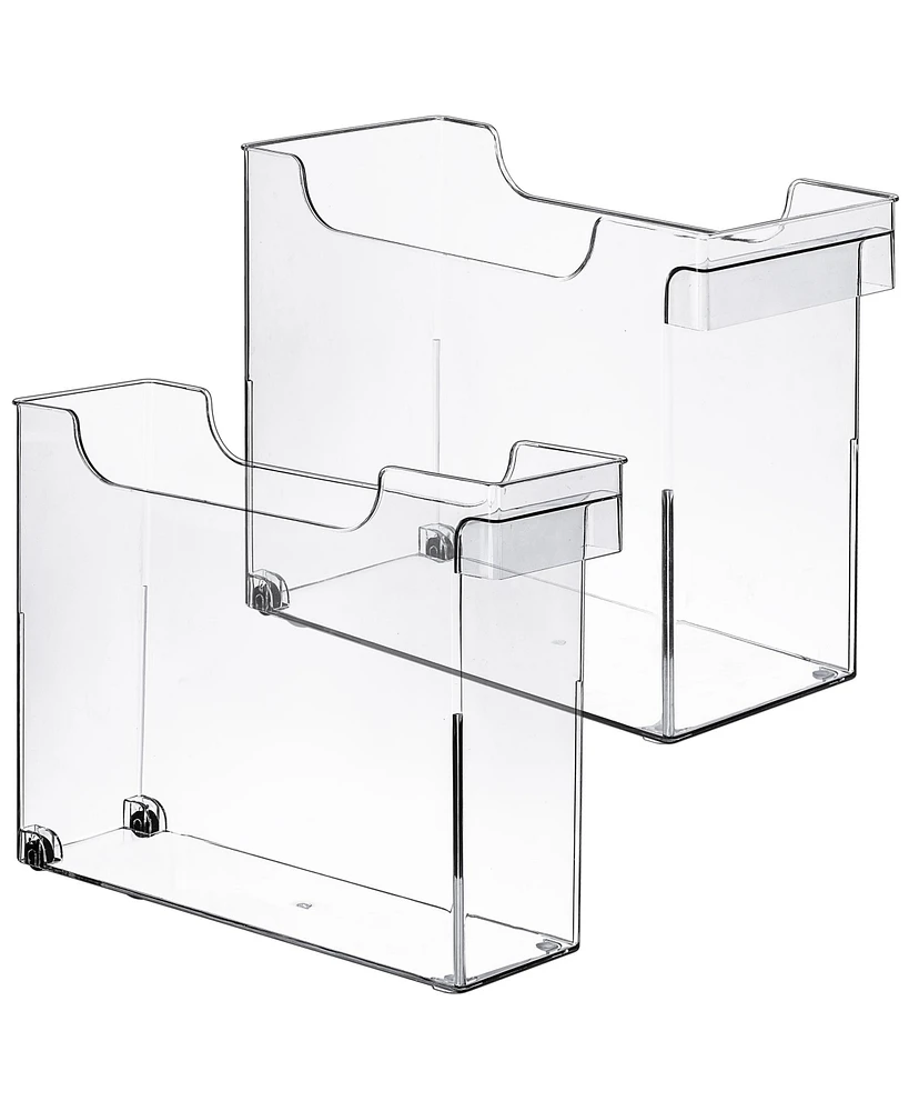 Sorbus Tall Roll Out Fridge Caddy (2 Pack)