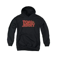 Tom and Jerry Boys Movie Youth Logo Pull Over Hoodie / Hooded Sweatshirt