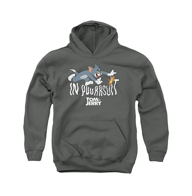 Tom And Jerry Boys Movie Youth Pursuit Pull Over Hoodie / Hooded Sweatshirt