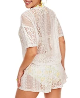 Adore Me Women's Nika Swimwear Two-piece Swim Cover-up Top