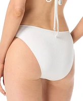 Michael Kors Women's Textured Full Coverage Bikini Bottoms