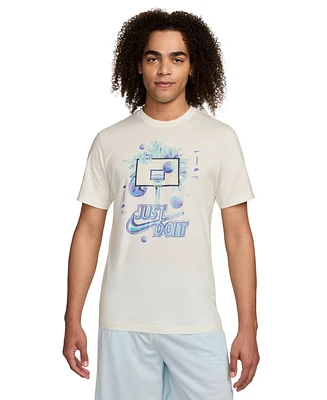 Nike Men's Relaxed-Fit Iridescent Basketball Graphic T-Shirt, Regular & Big Tall