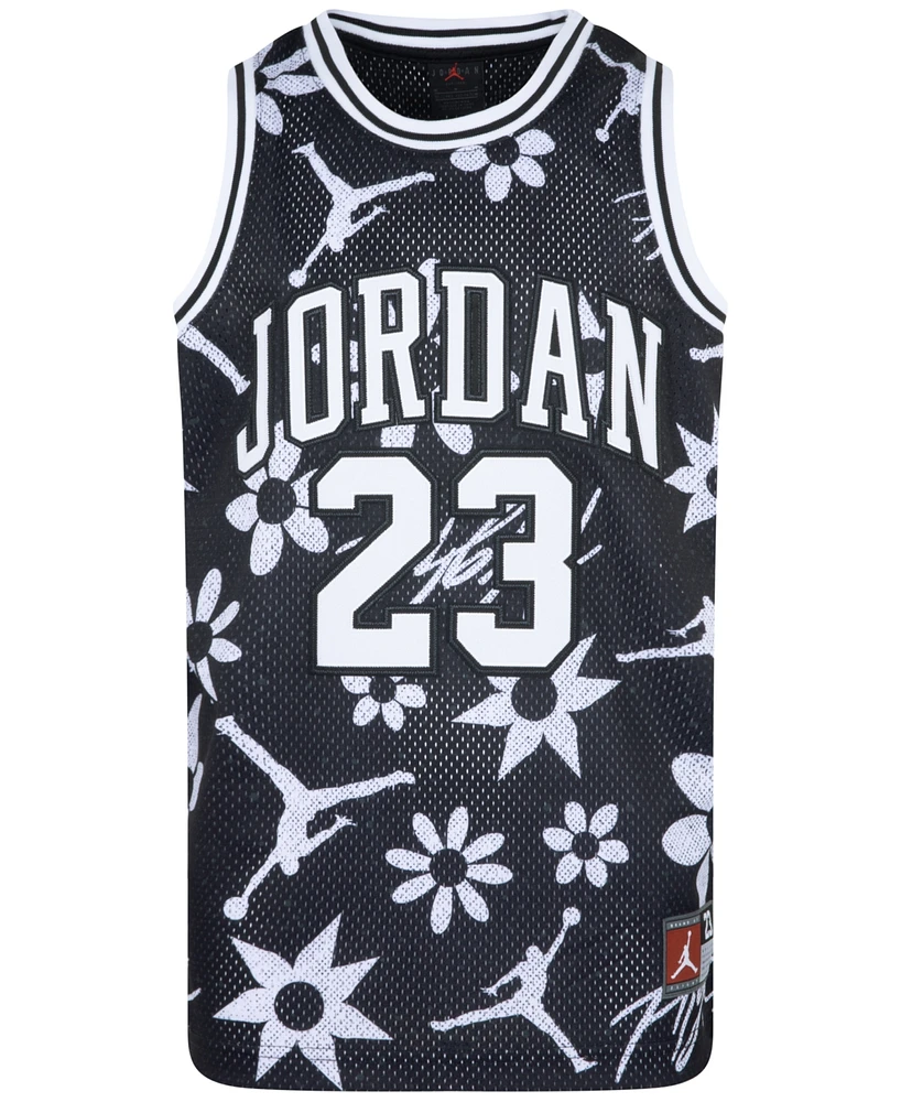 Jordan Big Girls 23 Sleeveless Aop Jersey