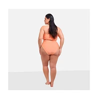 Rebdolls Plus Size Essential High Waist Bikini Bottom