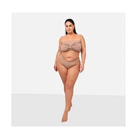 Rebdolls Plus Size Danica Knotted Bandeau Swim Top