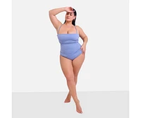 Rebdolls Plus Size Sunny Tie Waist One Piece Swimsuit