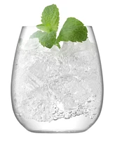 Lsa International Borough Stemless Glass 15 oz Clear x 4