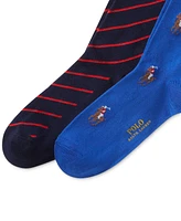 Polo Ralph Lauren Men's 2-Pk. Knit-In Pony Slack Socks