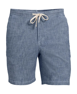 Lands' End Big & Tall 7" Pull On Deck Shorts