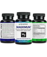 Trio Nutrition MagX Magnesium Glycinate, Vitamin D3, Vitamin K2 & Mct Oil, Chelated Magnesium Supplement, Calm, Relaxation & Recovery