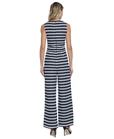 Donna Morgan Women's Crochet Sleeveless Jumpsuit