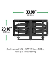 Sanus VLF628-B1 Full Motion Mount for 46" - 90" Tv