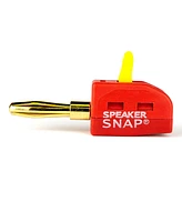 Speaker Snap 24 Count of Fast & Secure Banana Plugs, Gold Plated, 12-24 Awg, for Home Theaters, Speaker Wire, Wall Plates