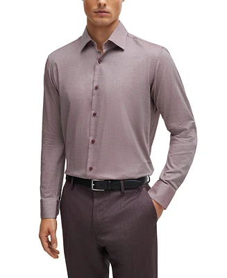 Boss by Hugo Men's Oxford Stretch Cotton Regular-Fit Dress Shirt