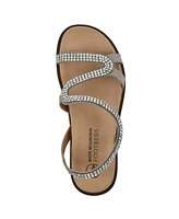 White Mountain Women's Majorette Footbed Flat Sandals