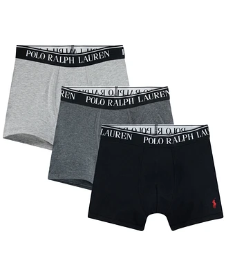 Polo Ralph Lauren Big Boys Cotton Stretch Boxer Briefs 3-Pack
