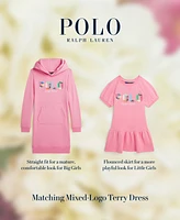 Polo Ralph Lauren Big Girls Mixed-Logo Terry Hoodie Dress