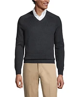 Lands' End Men's Cotton Modal V-neck Sweater