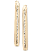 Audrey by Aurate Diamond Rectangular Hoop Earrings (1/4 ct. t.w.) in Gold Vermeil, Created for Macy's