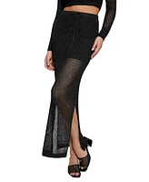 Guess Women's Morgen Sequined Knit Maxi Skirt