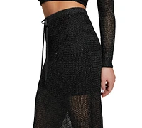 Guess Women's Morgen Sequined Knit Maxi Skirt