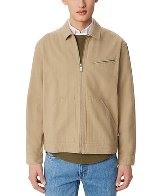 Frank And Oak Men's Relaxed-Fit Full-Zip Canvas Worker Jacket