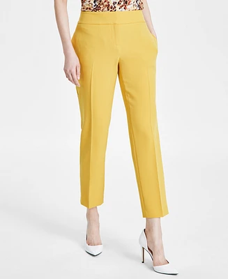 Kasper Petite Slim Straight-Leg Trousers