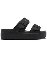 Crocs Women's Brooklyn Low Wedge Sandals from Finish Line