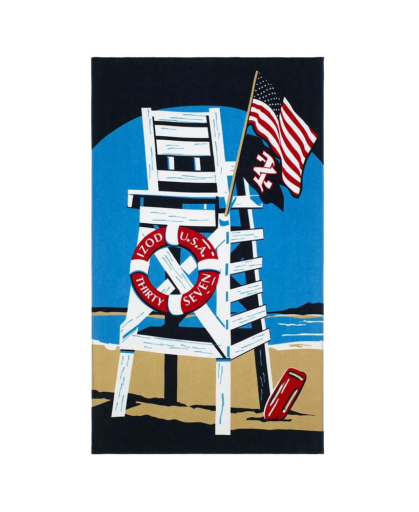 Izod Lifequard Chair Beach Towel, 40" x 70"