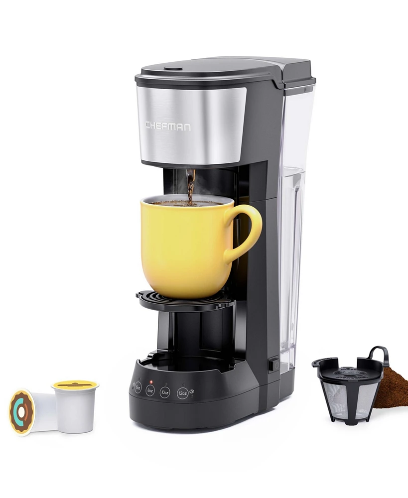 Chefman Instacoffee Max Single Serve Coffee Maker With Lift 40 Ounces Reservoir