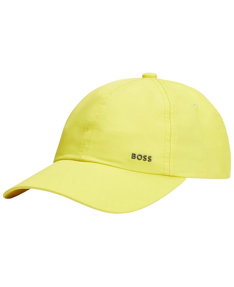 Boss by Hugo Boss Men's Water-Repellent Metal Logo Six-Panel Cap