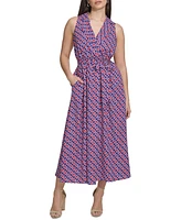 kensie Women's Floral-Print Midi Dress