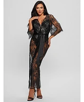 Guess Women's Semi-Sheer Lace Kimono