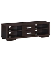 Slickblue Modern Tv Stand Entertainment Center with 2 Drawers and 4 Open Shelves