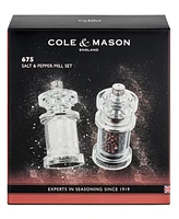 Cole & Mason 4.5" Acrylic Salt & Pepper Mill Gift Set