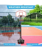 Sugift Portable Height Adjustable Basketball Hoop for Kids