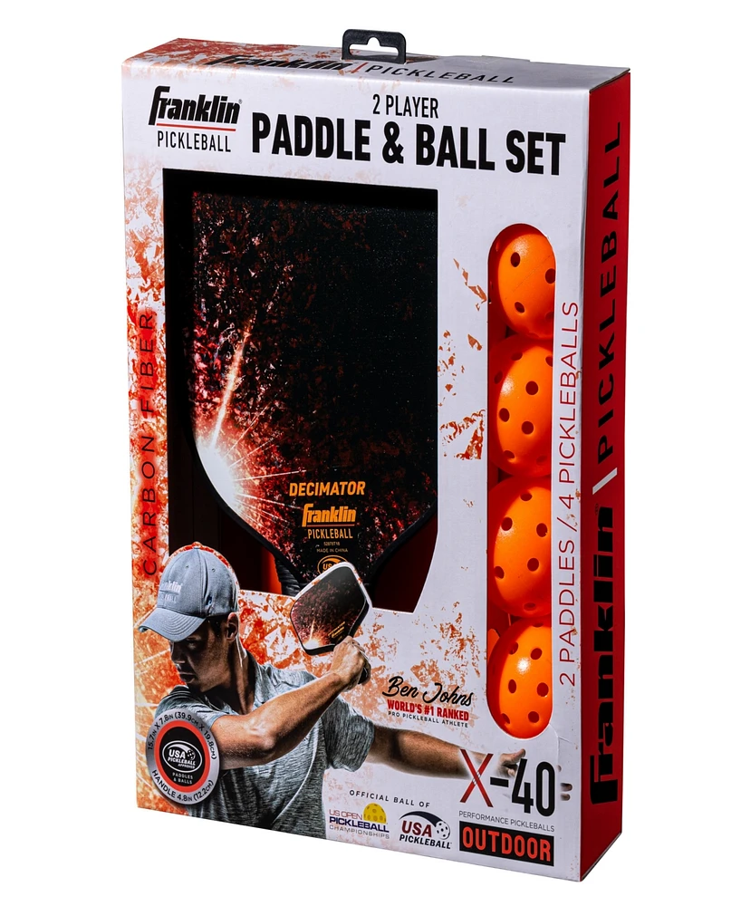 Franklin Sports Pickleball Paddle + Ball Set