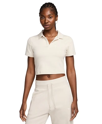 Nike Women's Sportswear Essential Short-Sleeve Polo Top