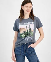 Rebellious One Juniors' Desert Dreams Graphic-Print Tee