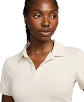 Nike Women's Sportswear Essential Short-Sleeve Polo Top