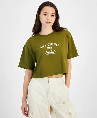 Self Esteem Juniors' Anything But Basic Graphic-Print Tee