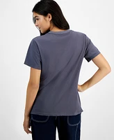 Grayson Threads, The Label Juniors' Los Angeles Sporty Distressed Tee