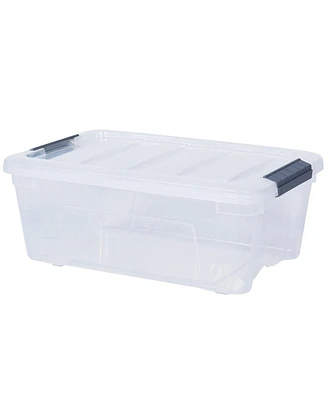 Slickblue Sturdy Plastic Latch Stack Storage Tubs Box