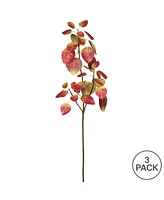 Vickerman 36" Artificial Autumn Red Eucalyptus Spray. Includes 3 sprays per pack.