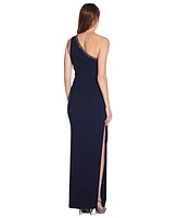 Adrianna Papell One-Shoulder Jersey Gown