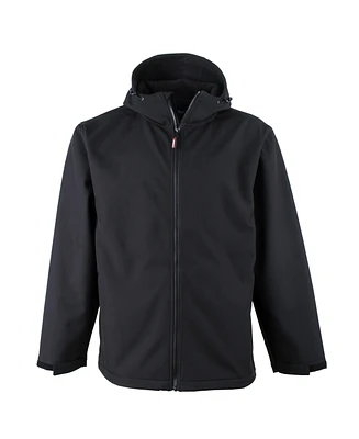 RefrigiWear Men's Warm Water-Resistant Lightweight Softshell Jacket with Hood