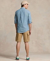 Polo Ralph Lauren Mens Cap Chambray Shirt Jersey T Shirt Cargo Shorts Sneakers