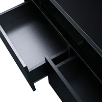 Modern Tv Stand, 20S Led Tv Stand with Remote Control Lights